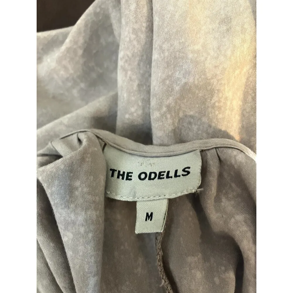 The Odells ANTHROPOLOGIE Maxi Slip Dress w Sash Size M Medium POCKETS MINIMALIST - Image 3