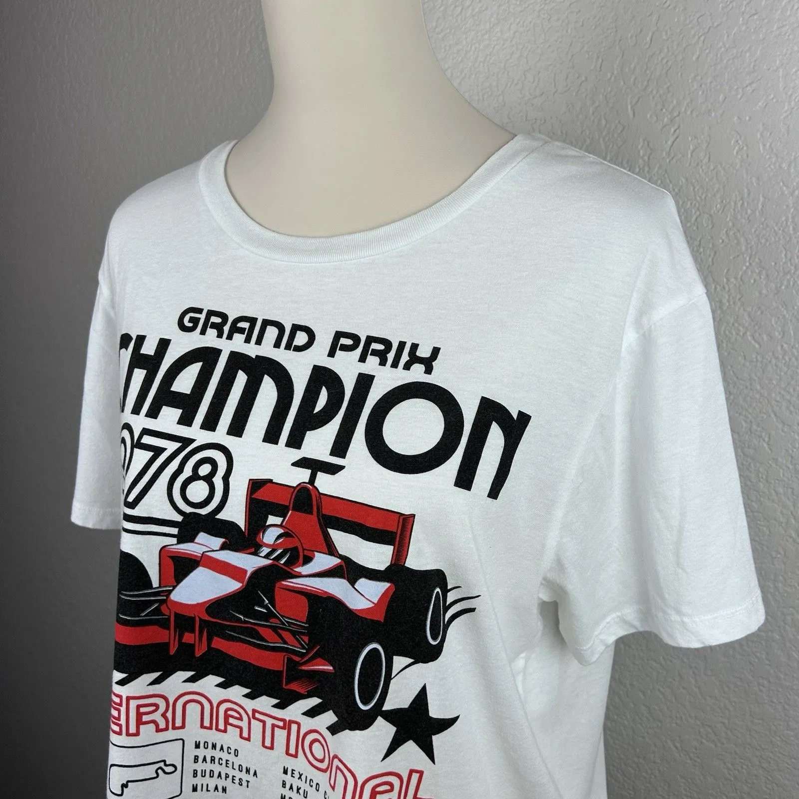 Love Tribe Juniors Grand Prix 1978 Racing Car Cotton Short Sleeve Size XL - Image 3