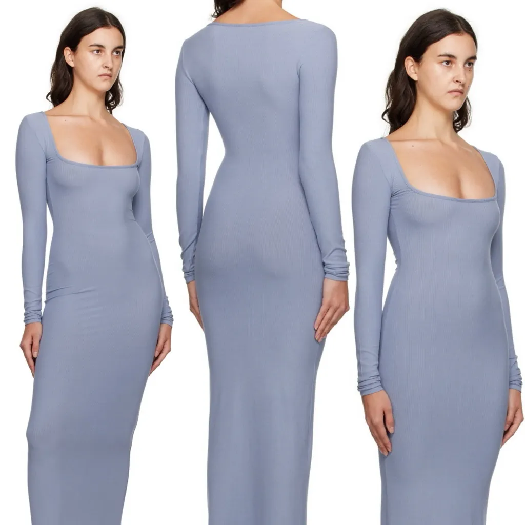 SKIMS | Soft Lounge Long Sleeve Maxi Dress - Image 2