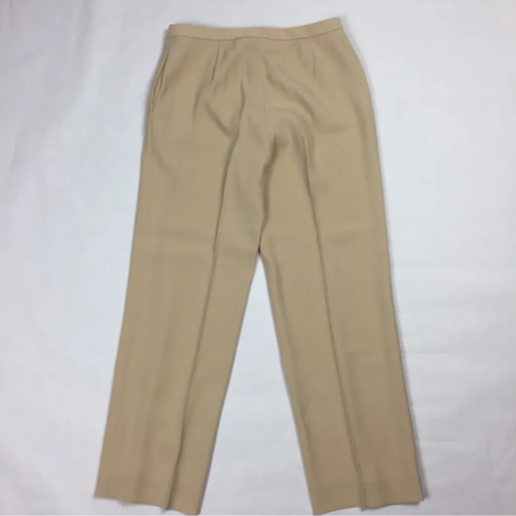 Calvin Klein Tan Straight Leg Dress Pant Contemporary Size 6 - Image 3