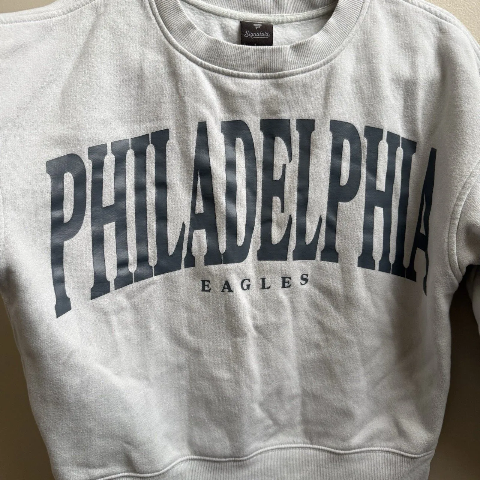 Fanatics Gray Philadelphia Eagles Elements Pullover Sweatshirt Size Small - Image 3