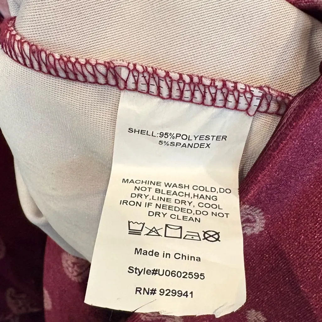 Suzanne Betro Burgundy Velvet Top‎ Size 2X - Image 7