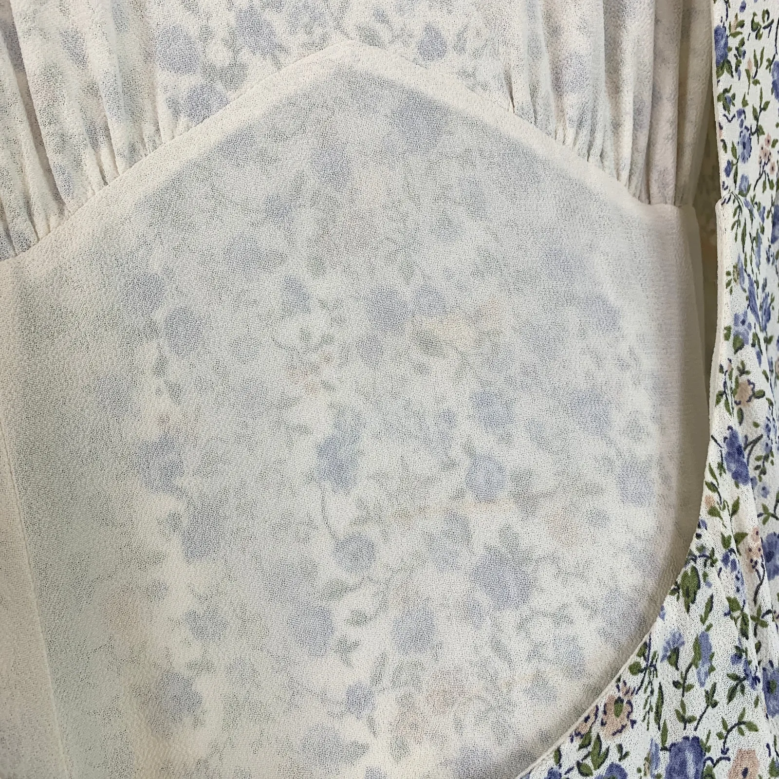 Reformation Idalia Ruffle Flutter Sleeve Cutout Open Back Floral Mini Dress 12 - Image 9