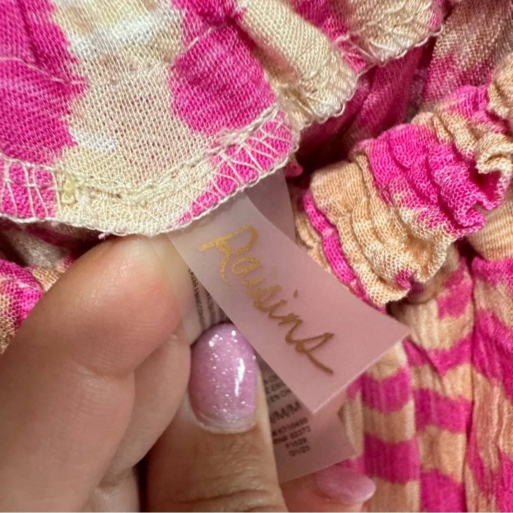 Raisins West‎ Coast Romper NWT size Medium Pink Tiger Swimsuit Cover Up - Image 8