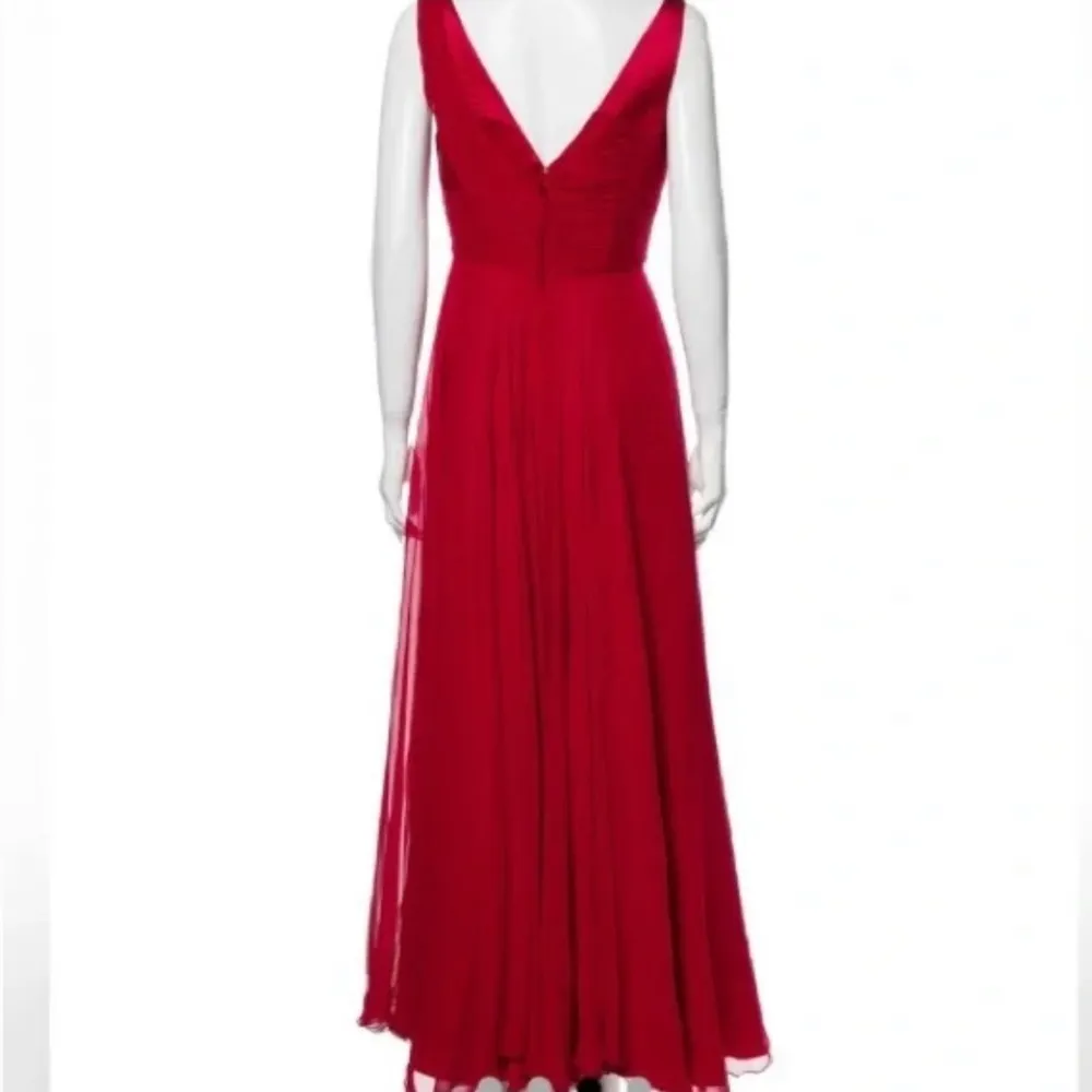 Like new Alex perry red silk gown Size 2 - Image 4