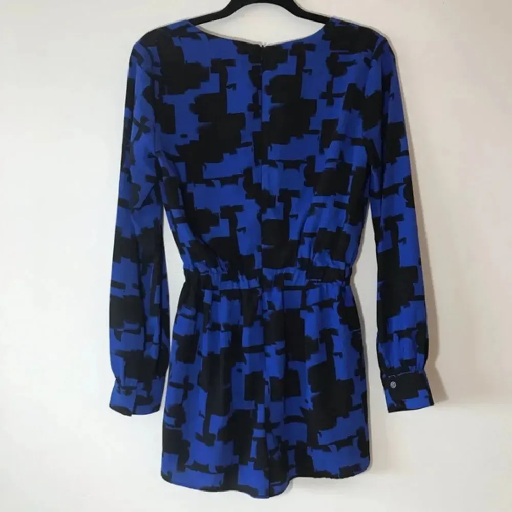 Lavender Brown Blue Long‎ Sleeve Romper Date Night Size Small Party New Years S Blue - Image 4