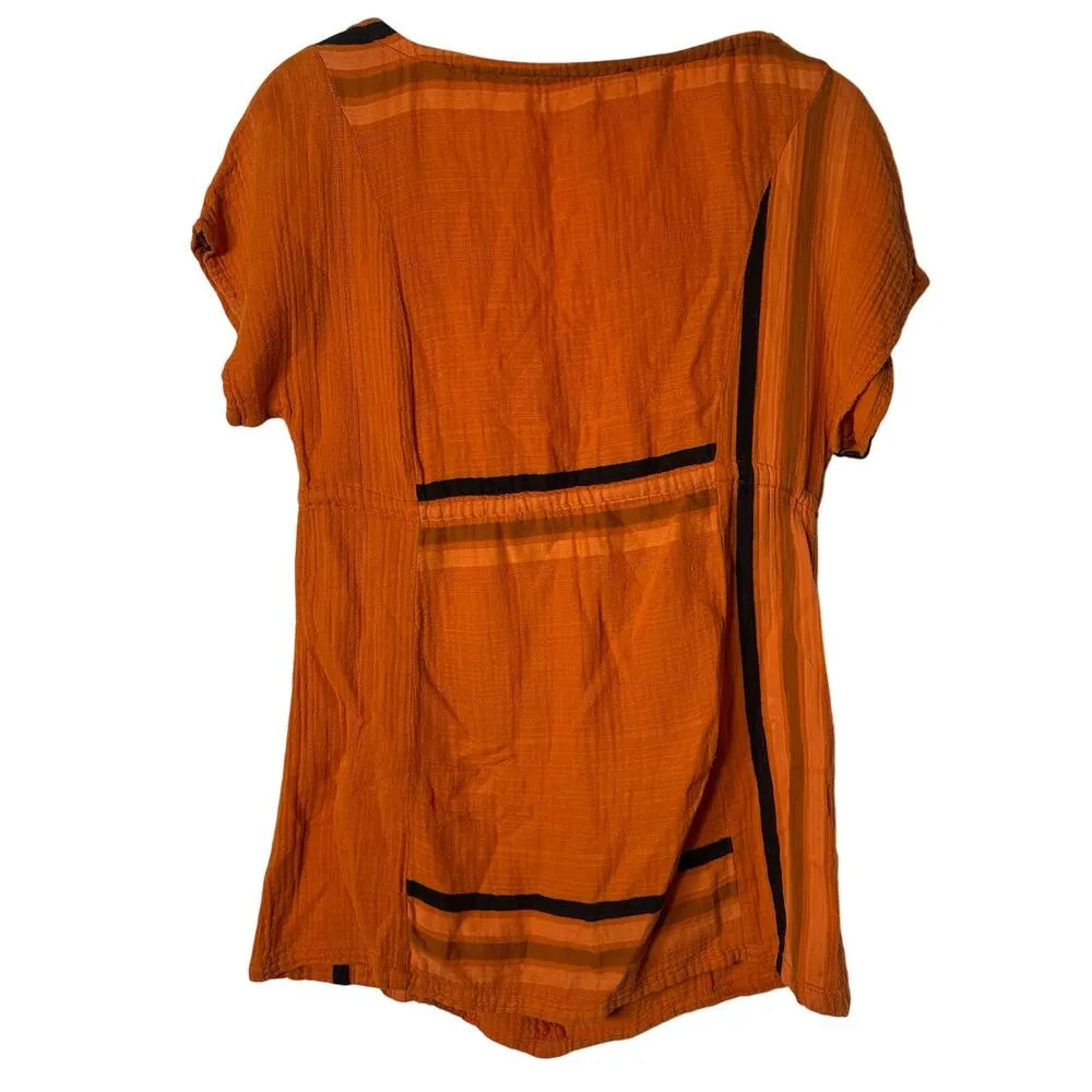 Ace & Jig Orange Dress Drawstring Waist - Image 2