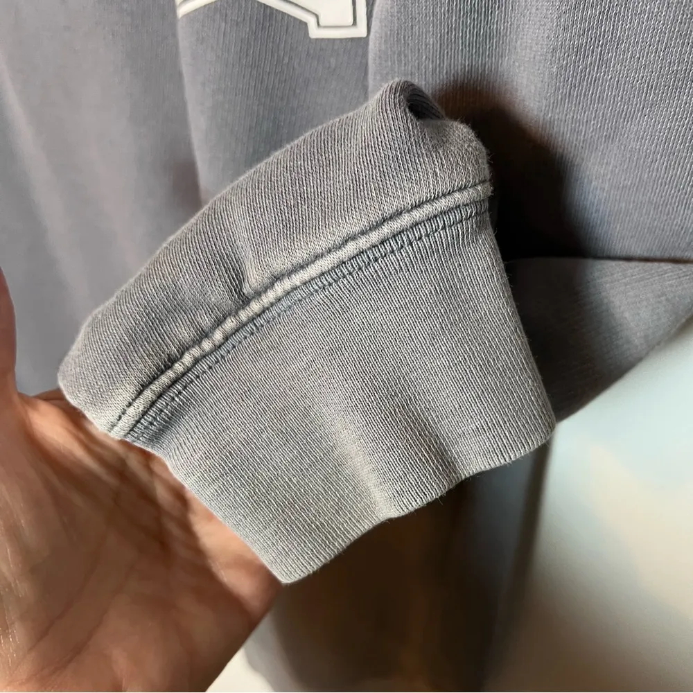 Victoria's Secret PINK Oversized Crewneck Women’s XS Slate Grey Sweatshirt - Image 3