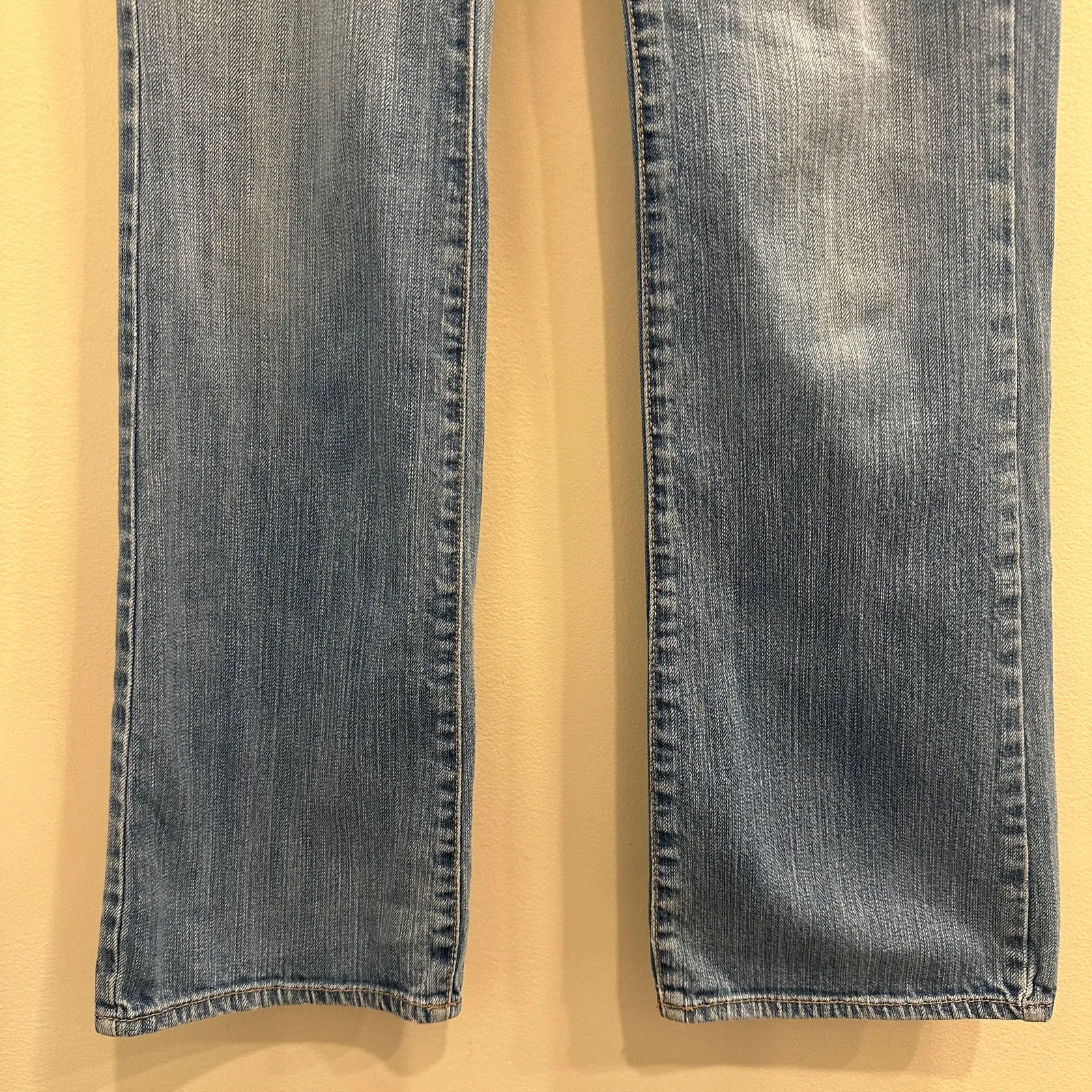 VTG Y2K Abercrombie & Fitch Light Wash Blue Emma Low-Rise Flare Bootcut Jeans 2R - Image 6