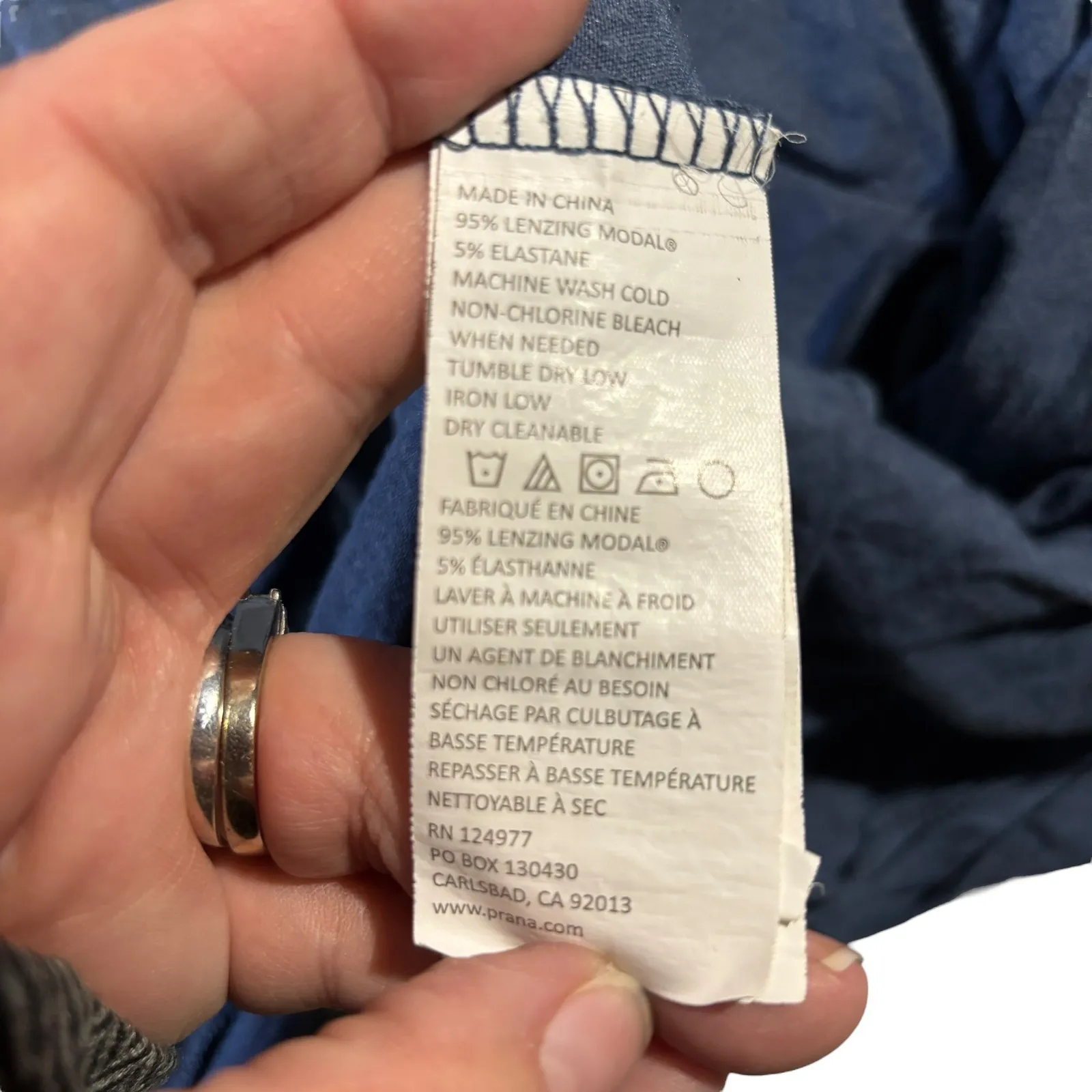 Prana Open Front Cardigan Draped Lightweight Blue Comfy Cozy Size L‎ - Image 7