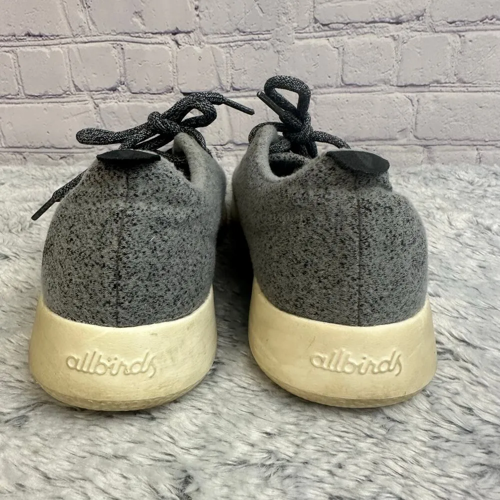 Allbirds Gray Merino Wool Runner Sneakers Women's Size 8 Lace Up Comfort - Image 5