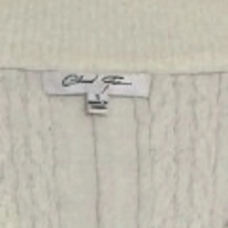 Cloud Ten Cable Fisherman Criss Cross Sweater Sz Sm Y2K Cropped Style - Image 3