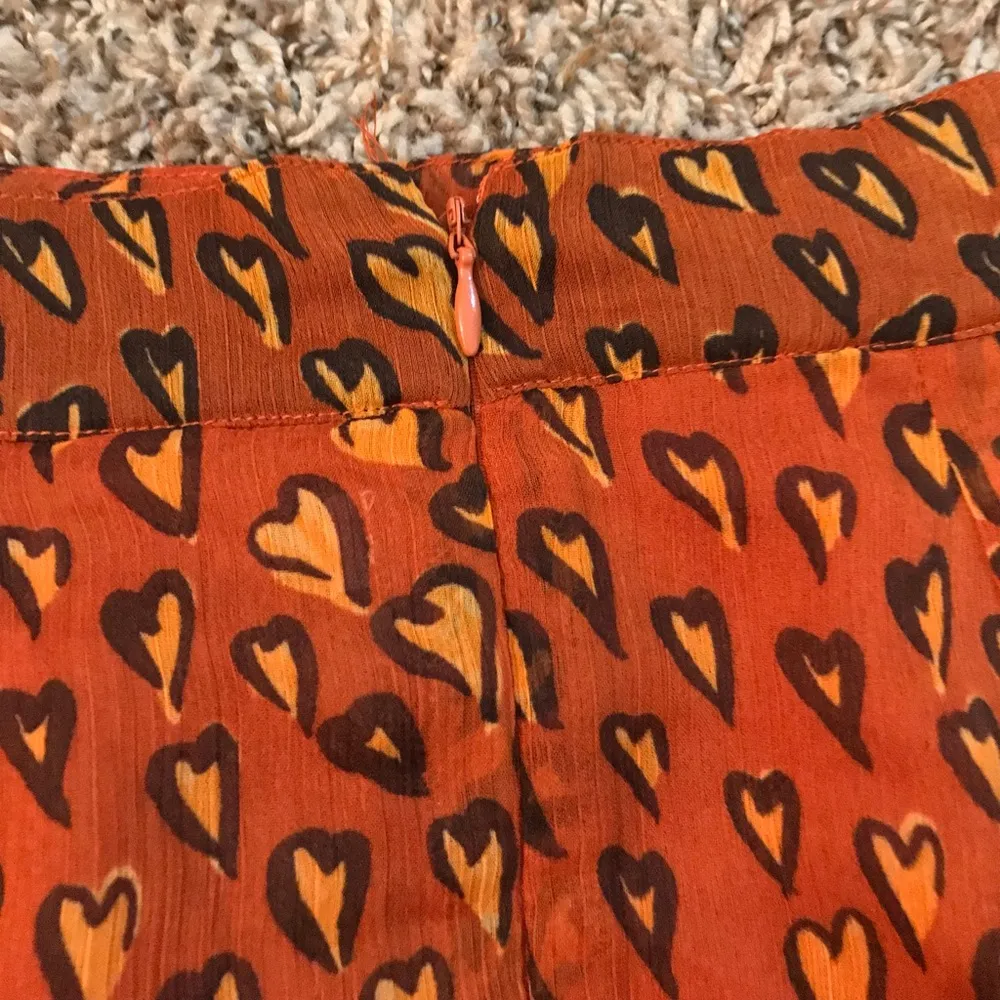 Urban Outfitters heart print, bow tie side, ruffle mini skirt - Image 10