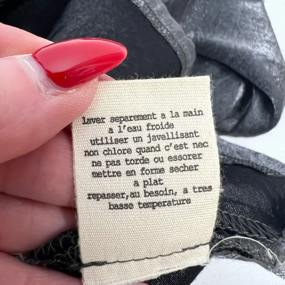 Urban Outfitters Silence + Noise Size 4 Dress Pewter Pleated Cocktail Metallic - Image 11