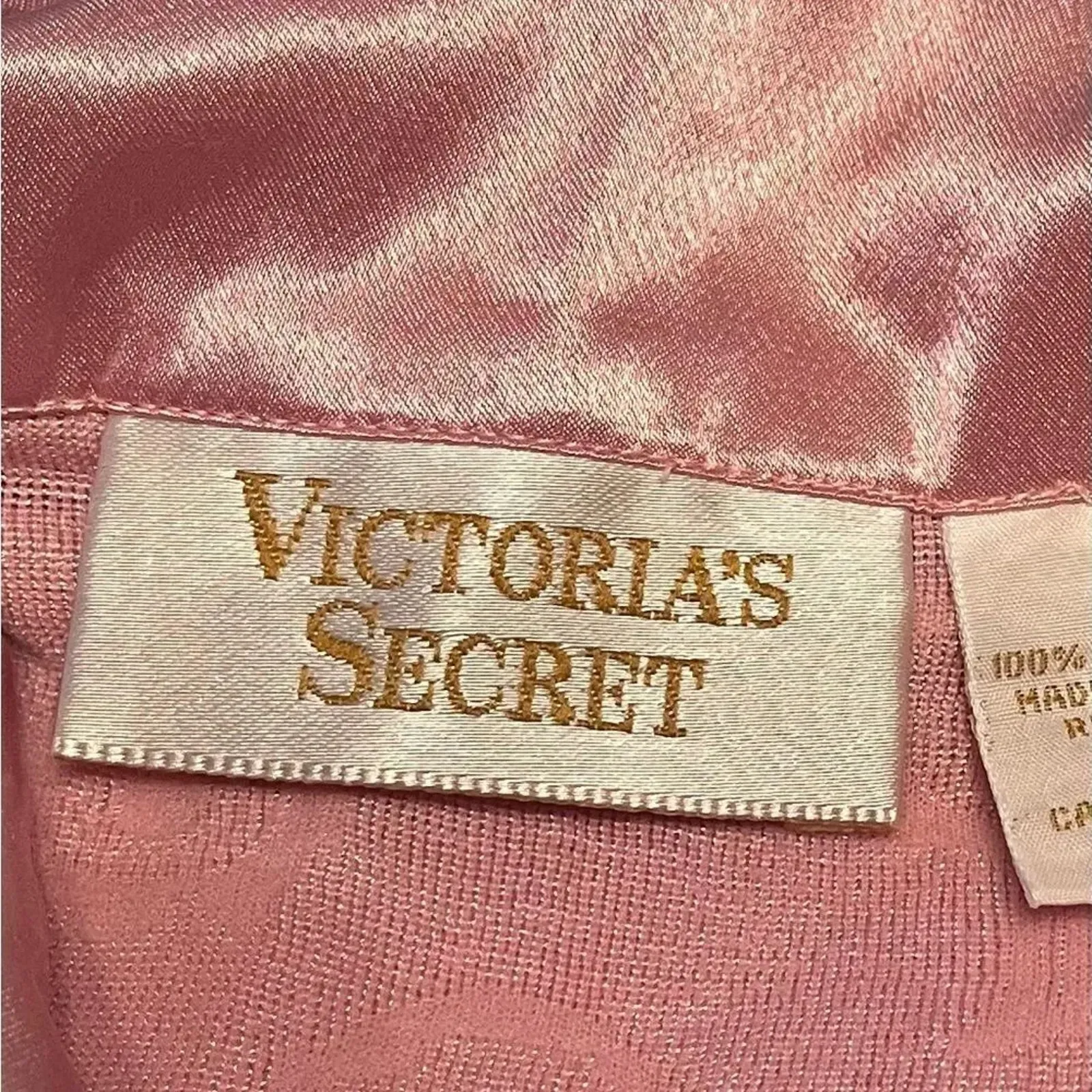 Victoria’s Secret vintage gold label pajama set, size P. Measures in description - Image 3