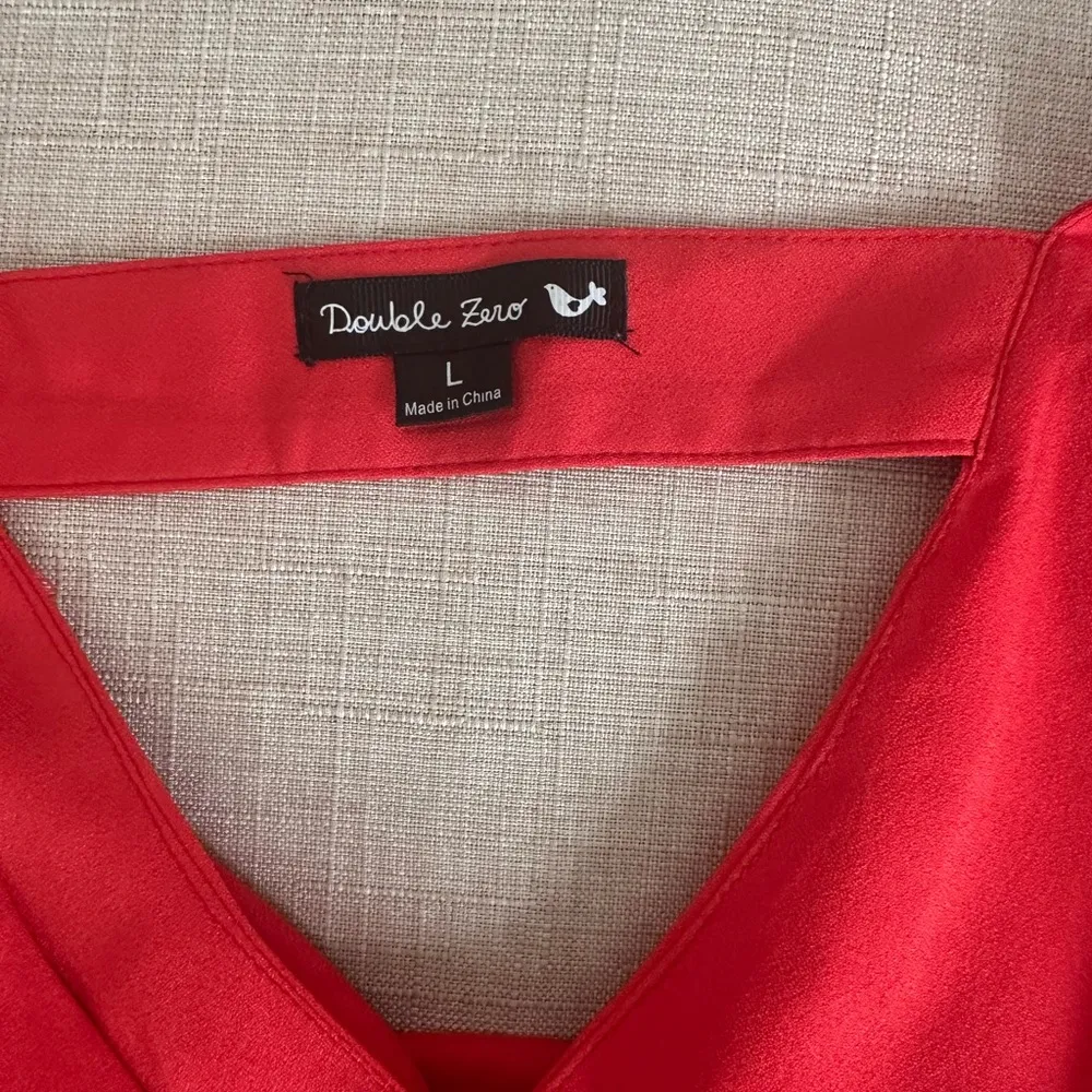 Double Zero Red Sleeveless Dress size Large - Image 6