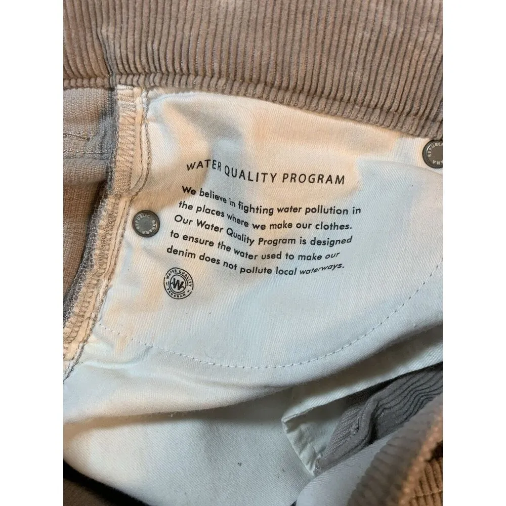 Banana Republic Hi Rise Straight Leg Corduroy Pants Womens 31x26.5 Brown Western - Image 11