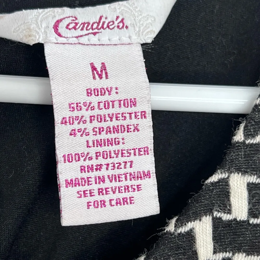 Candies Black and White Sleeveless Dress sleeveless size M - Image 3