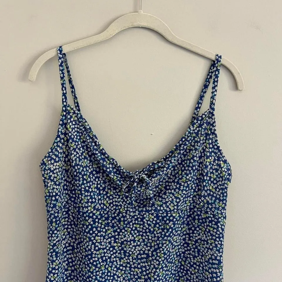 Y2K BLUE BYER TOO! CALIFORNIA FLORAL‎ MIDI DRESS Size undefined - Image 3