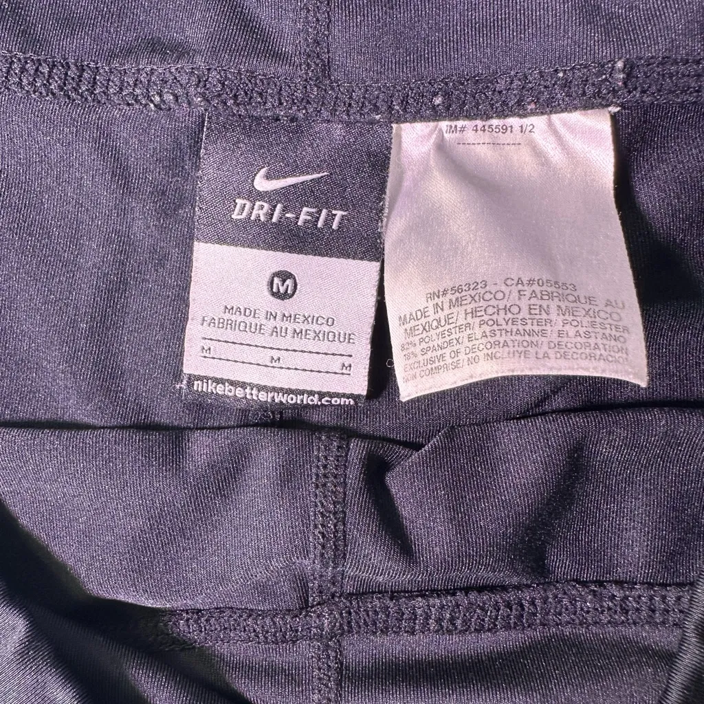 Nike Women's Deep Blue Athletic Shorts - Image 3