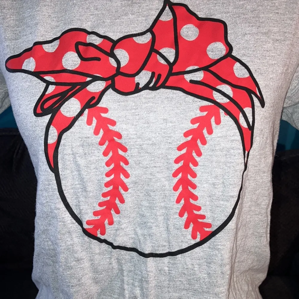 🎉4 for $20 Par•tee on design baseball tee, Small Gray - Image 2