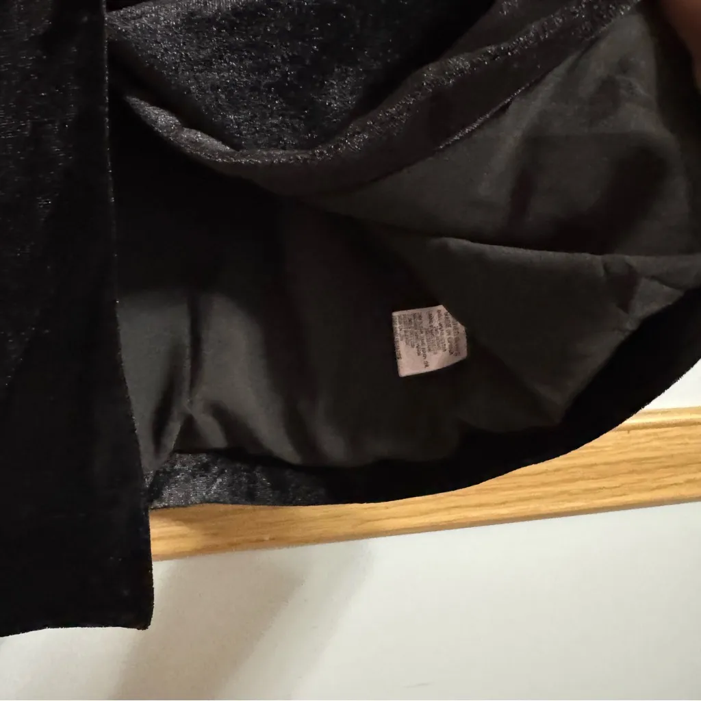 Yumi Kim Black Mini Velvet Blazer Style Dress Size XS - Image 10