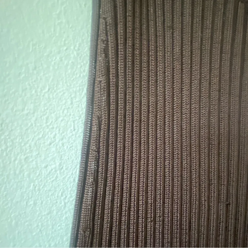 Ninety Percent Rib Split Front Midi Skirt Truffle Brown - Image 10