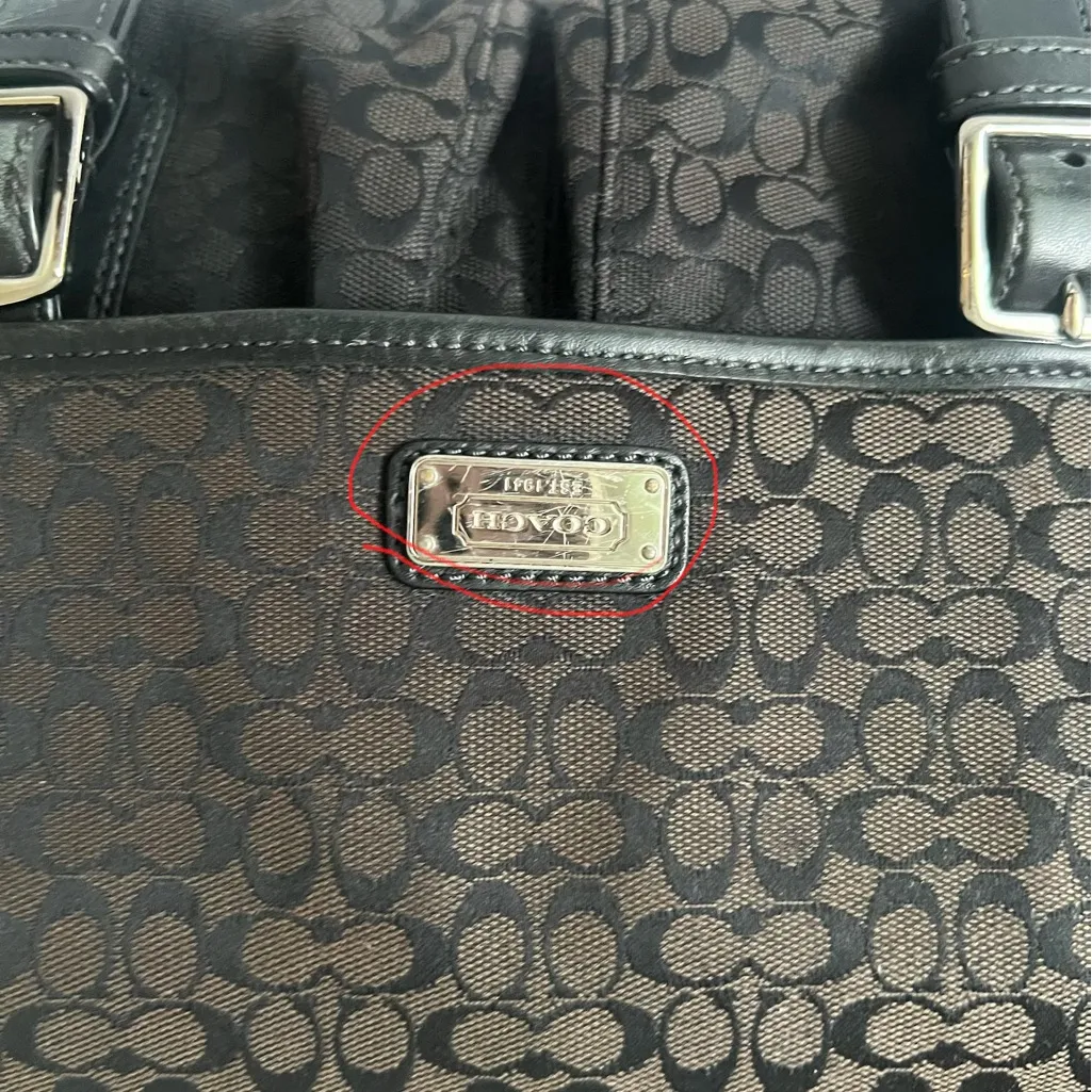 Coach  Dark Brown and Black Messenger Bag - Image 6