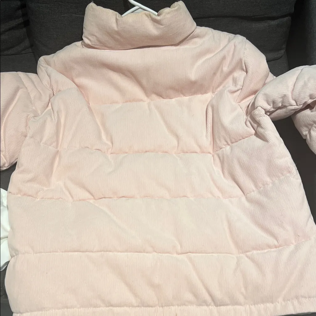 Levi’s Light Pink Puffer Jacket Size XL Cozy Quilted Winter Coat - Image 4