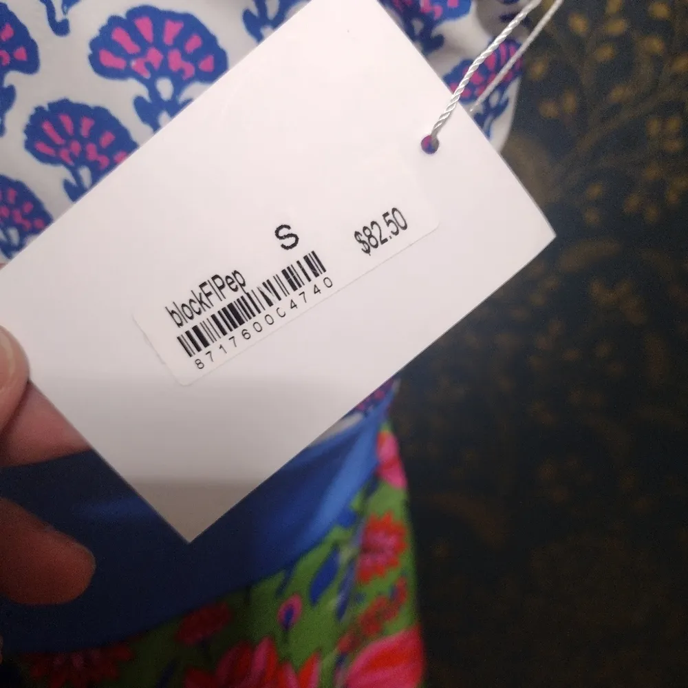 NEW lime Ricki Bathing Suit Peplum Top Blue - Image 5