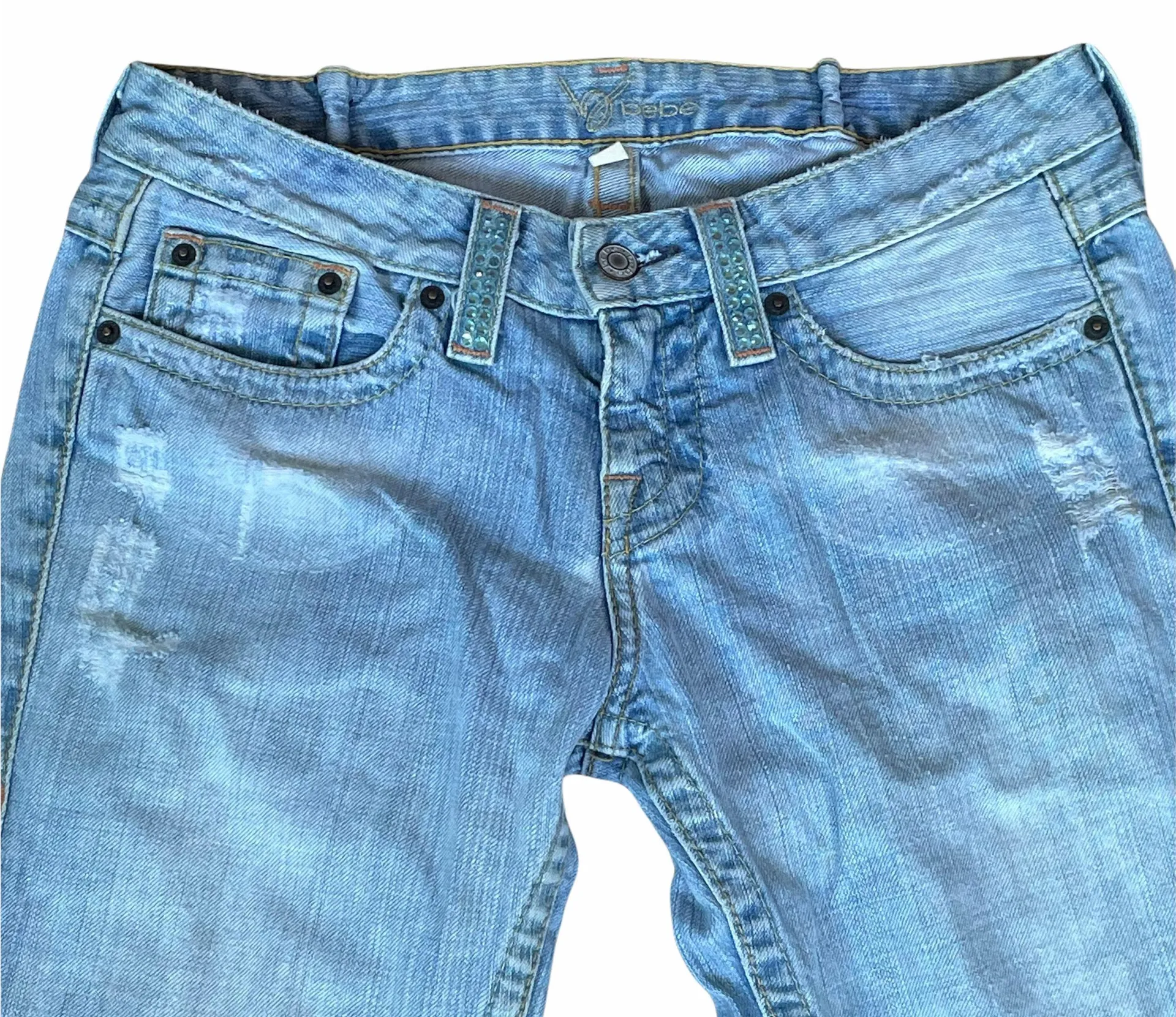 Embellished Distressed Jeans - Image 3