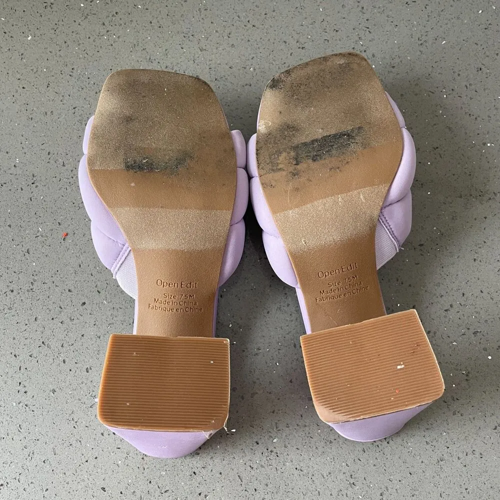 Open Edit Sheena Square Toe in lavender 90s heel Sandal size 7.5 - Image 6