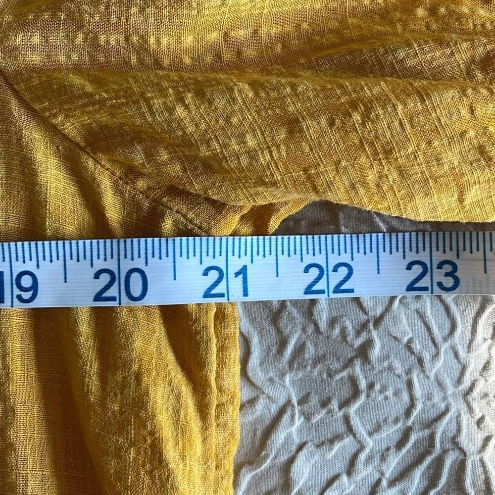 Universal Thread Goods Co Womens Ruffle Trim Bouse Top‎ Yellow Size Medium - Image 7