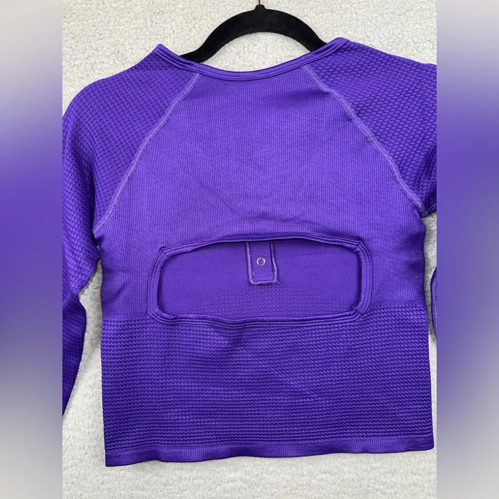 FP Movement by Free People Top Bail Out Womens M/L Layer Henley Crop Top NEW - Image 9