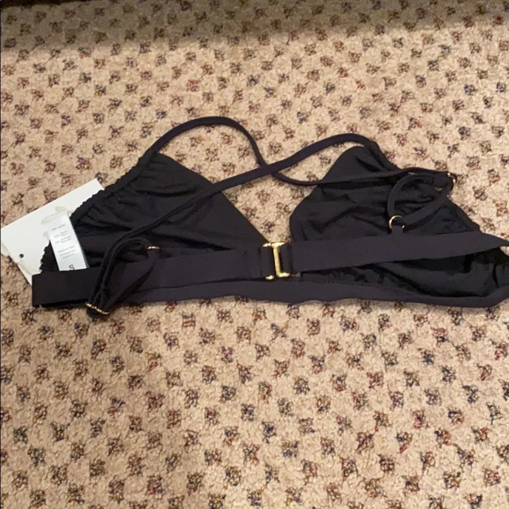 Reversible Mara Top in Noir Stripe & Black - Image 5