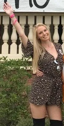 Adrienne Leopard Romper - Image 3