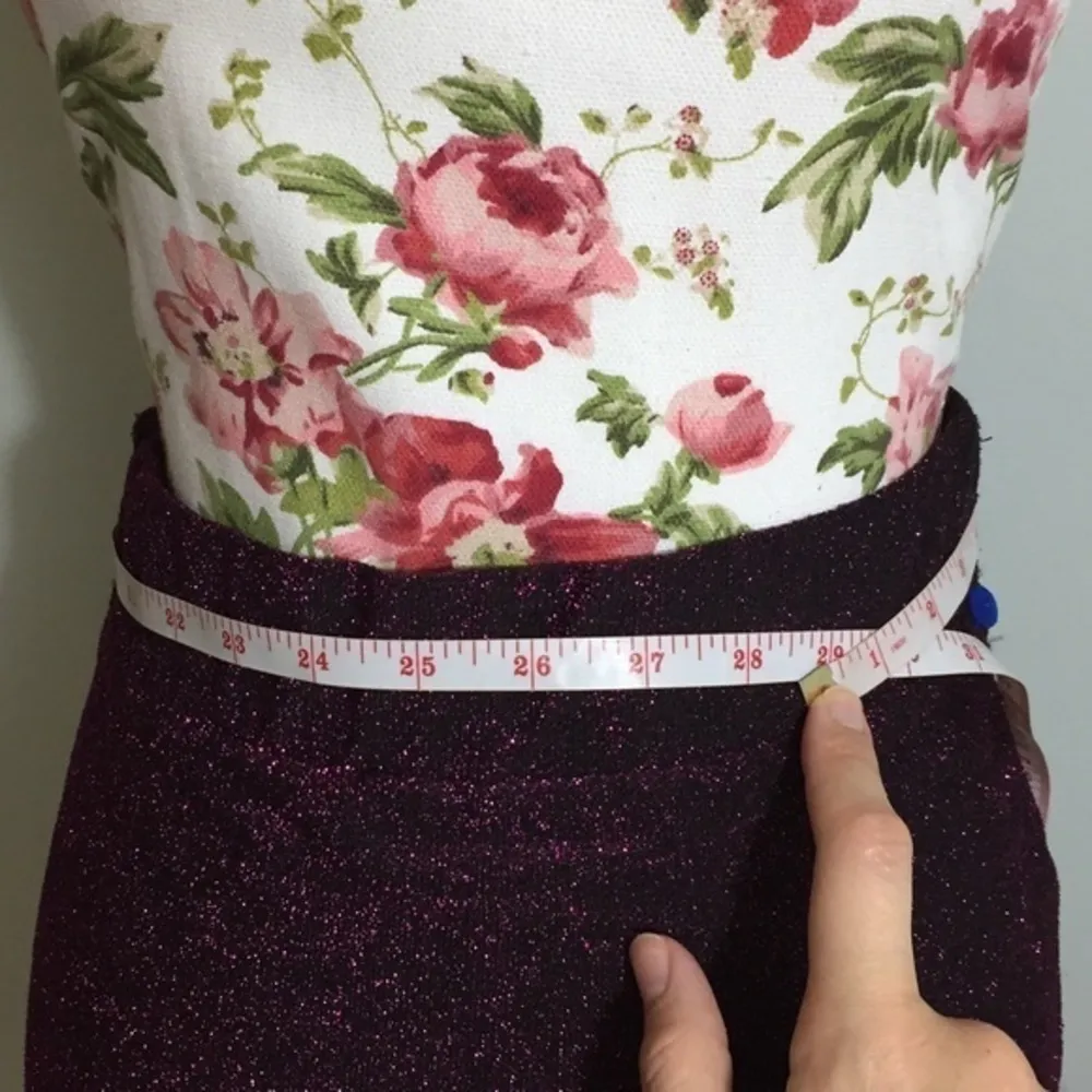 NWOT Purple Midi Skirt Metallic Tinsel Wild Fable - Image 6