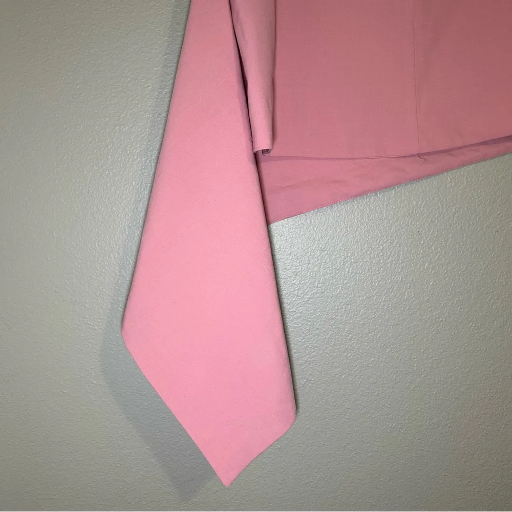 NEW ZARA pink asymmetric wool blend mini skirt women’s size small - Image 8