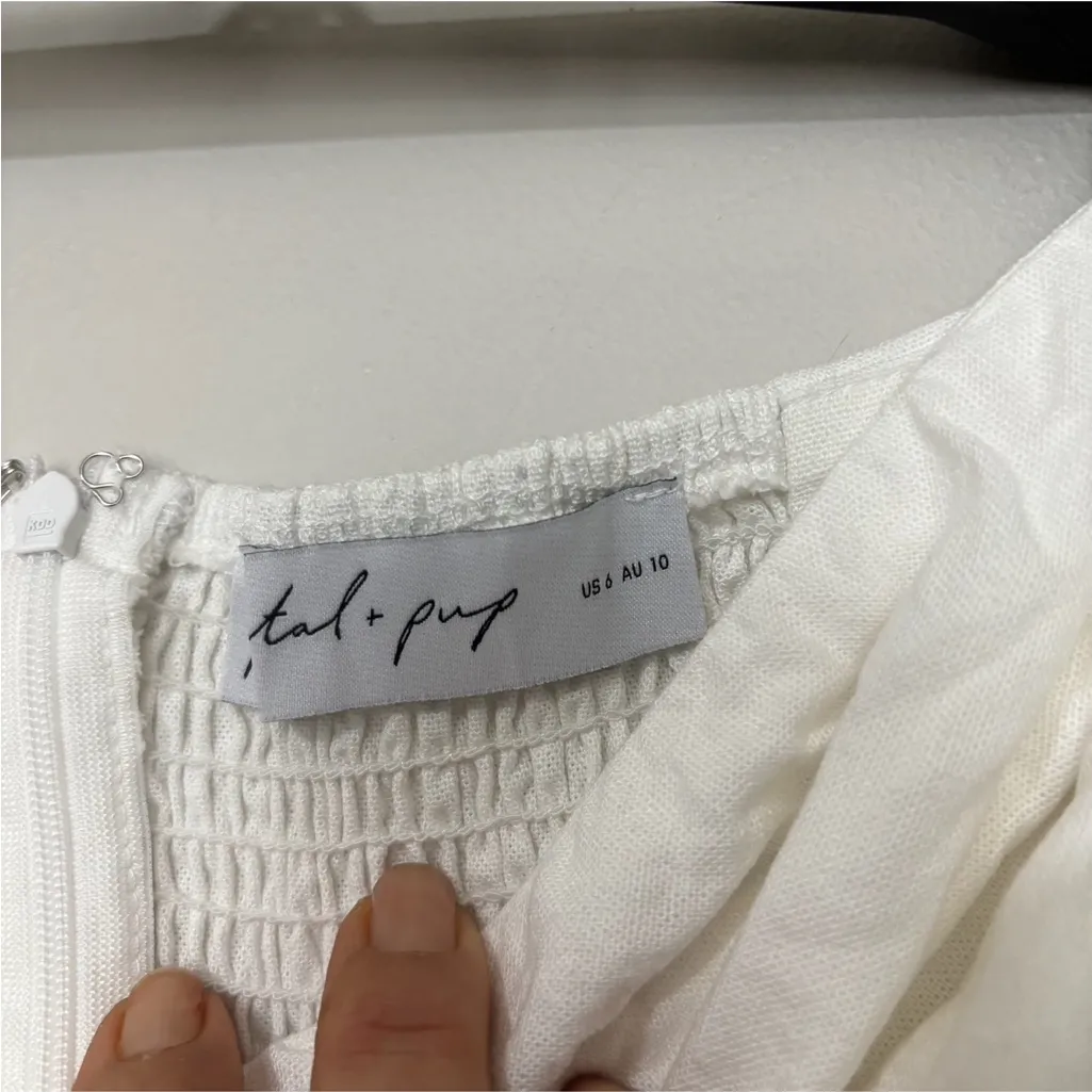 Petal & Pup ROSETTA DRESS - WHITE Size 6 - Image 5