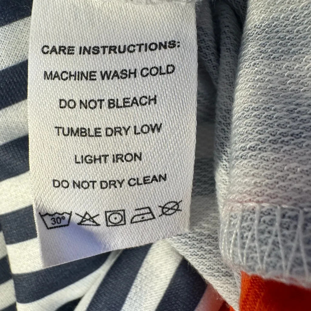 Exclusive T Shirt Women’s Multicolor Striped Long Sleeve Stretch Knit Top XL Orange - Image 5