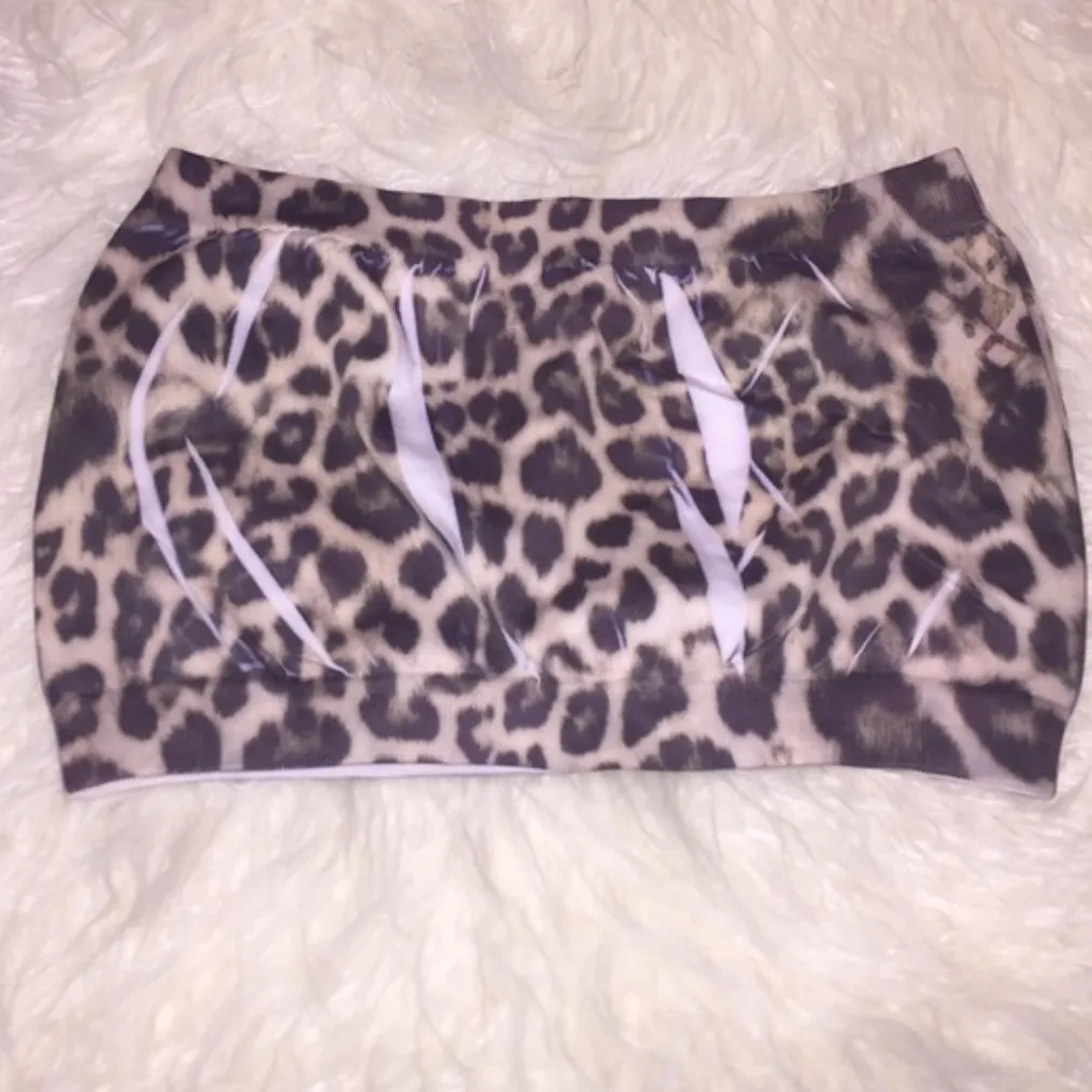 Leopard Print Bandeau Top - Image 3