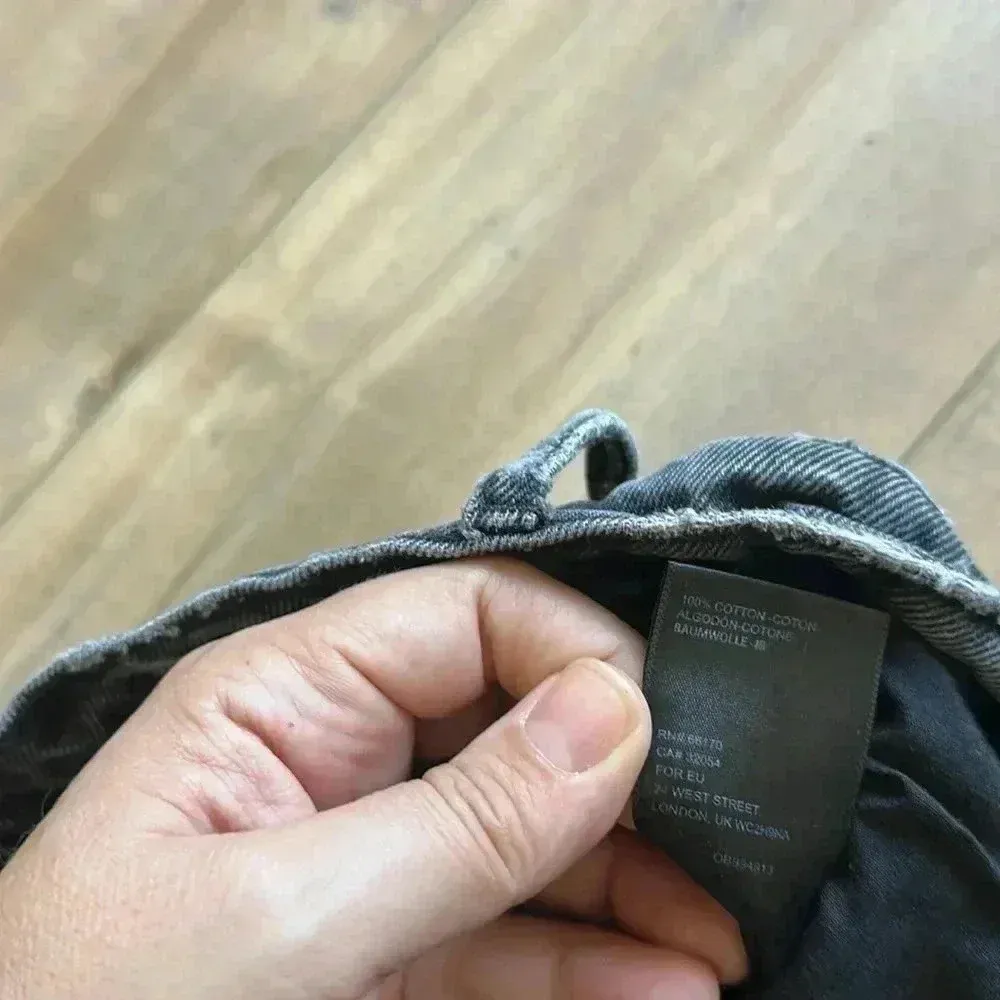 Urban Outfitters BDG Relaxed Straight Mid Rise Black Wash Jeans Sz 26 - Image 5