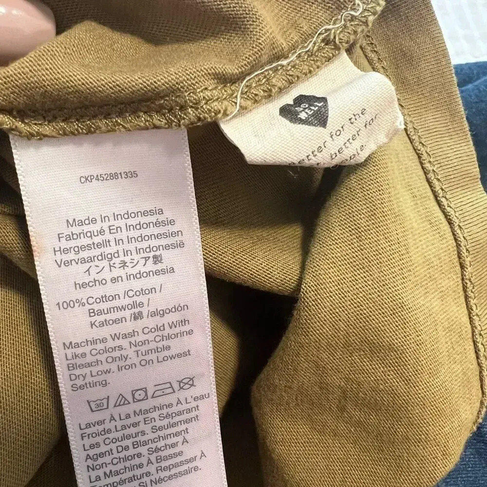 MADEWELL Tee Dress in Olive Green‎ - Image 6