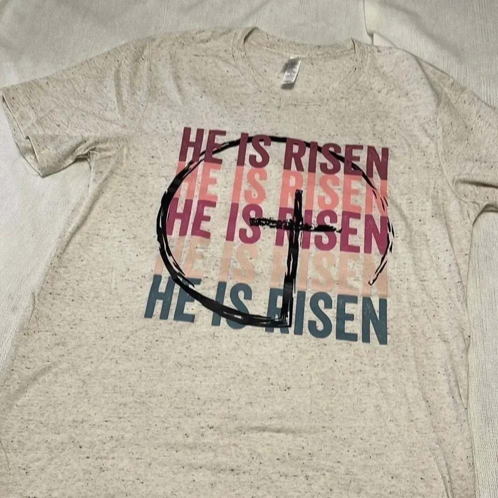 Bella Canvas He is Risen Tshirt - Image 3
