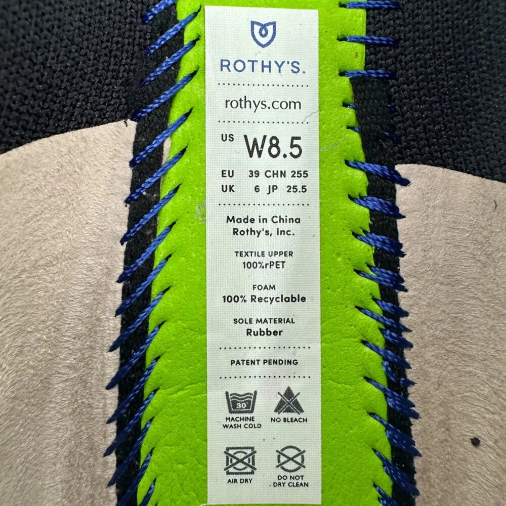 Rothy's | 8.5 | Dove Grey Plaid The Flat Round Toe Slip - Image 9