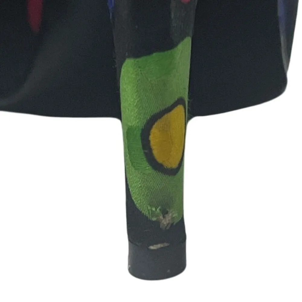 Stuart Weitzman Colorful Polka Dot printed silk heels 7B/M Vintage - Image 9