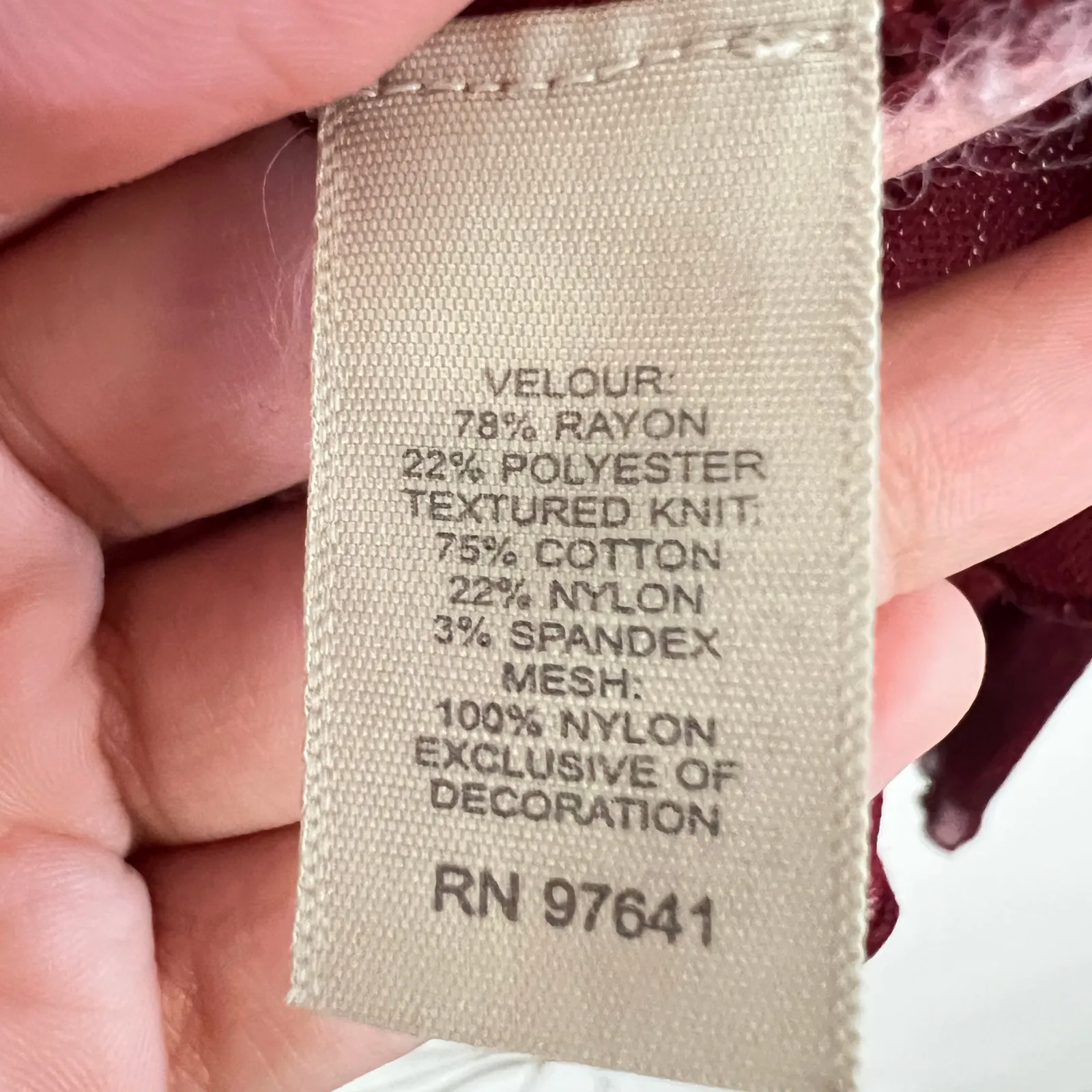 Vintage Velvet Patchwork Top Red Boho Artsy Retro 90s Whimsigoth Small - Image 4