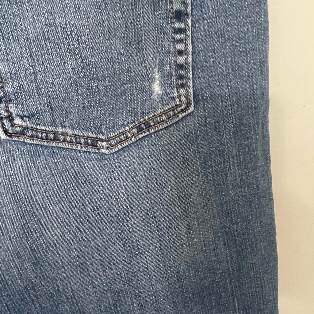 Banana Republic Straight Leg Blue Girlfriend Jeans - Image 4