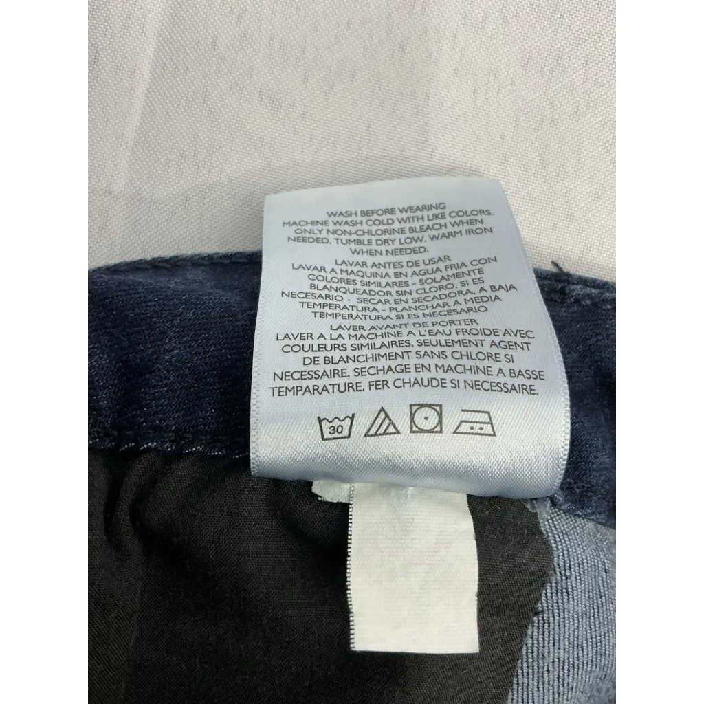 Womans Style & Co Denim Jeggings 12 P Front Zip/snap Blue Pockets Stretch Size 12P - Image 5