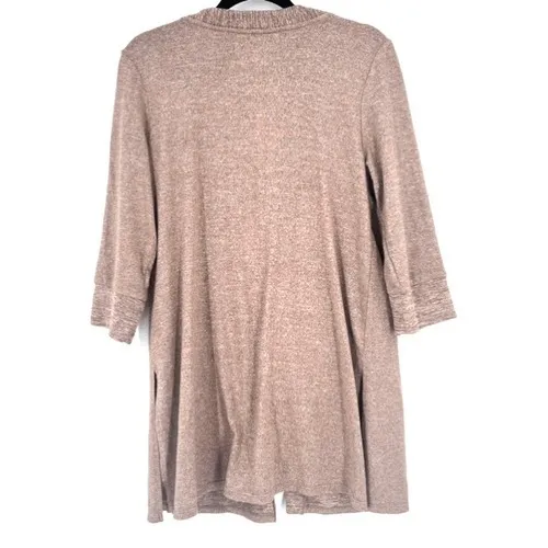 Cuddl Duds Women's Tank & Cardigan Set Stretchy 2 PC V Neck Sweater Brown Medium - Image 5